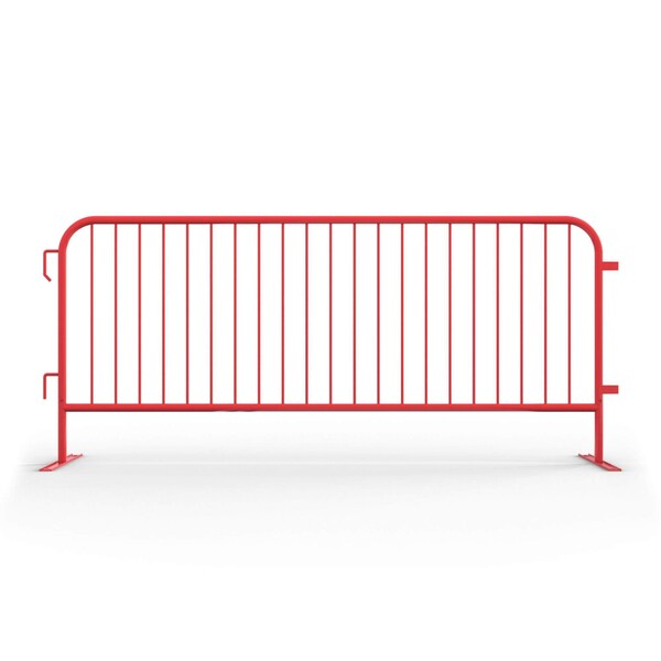 Angry Bull Barricades Steel Barricade, Powder Coating Steel, 44 in. Height, Red AC-HDX85-FL-RD - main